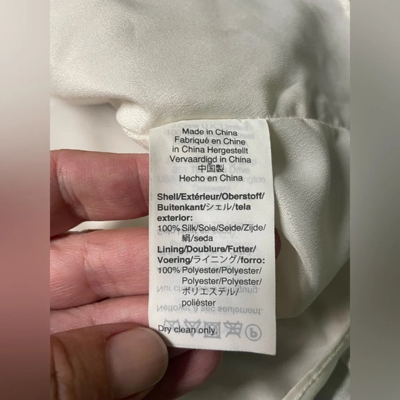 J. CREW  365 WATERCOLOR SILK SLEEVELESS V-NECK DRESS LUXE ART TO WEAR SIZE 4 - Picture 5 of 10